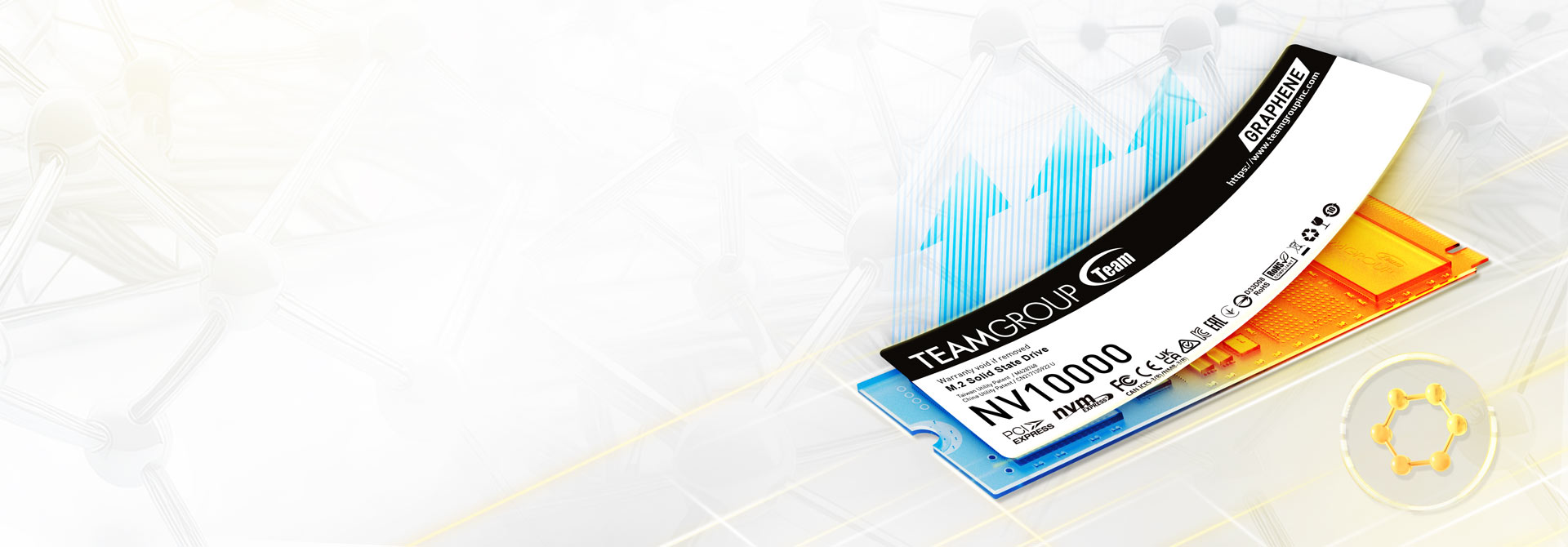 Exclusive Graphene Heat Spreader for Consistent Performance & Speeds
