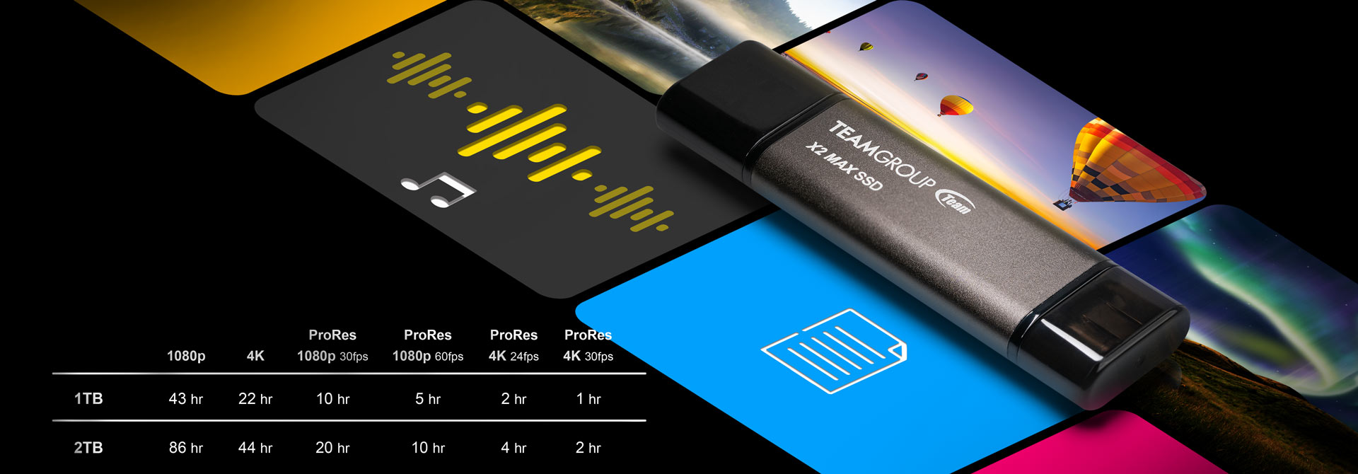 2TB of Massive Storage Offers Limitless Creativity