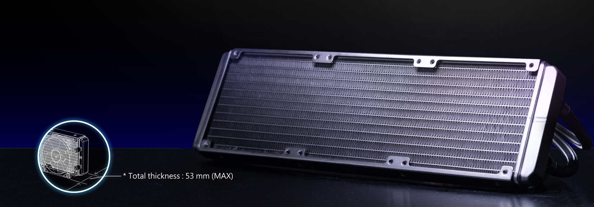 Thickened Aluminum Cold-forged Radiator with Compact Water Channels