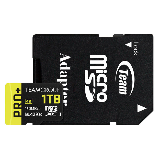 PRO+ Micro SDXC UHS-I U3 A2 V30 Memory Card 1TB with 1 Adapter