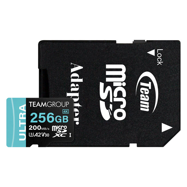ULTRA Micro SDXC A2 V30 Memory Card 256GB with 1 Adapter