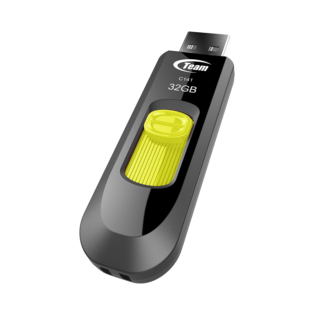 C141 USB 2.0 FLASH DRIVE YELLOW