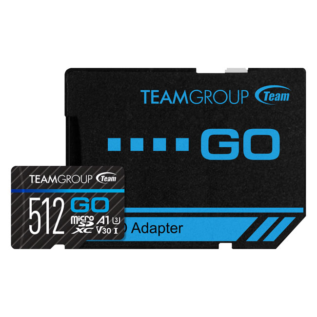 GO Micro SDXC UHS-I U3 V30 Memory Card 512GB with 1 Adapter