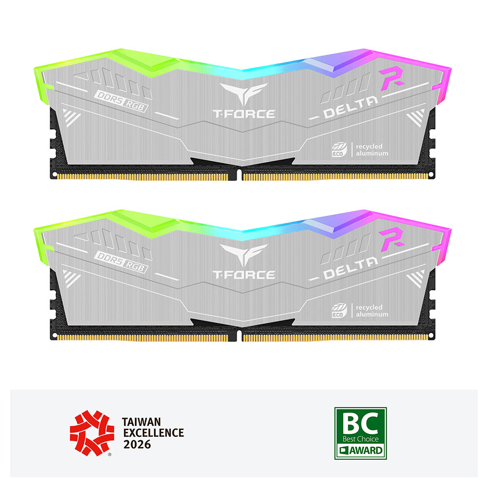 DELTA RGB ECO DDR5 DESKTOP MEMORY SILVER